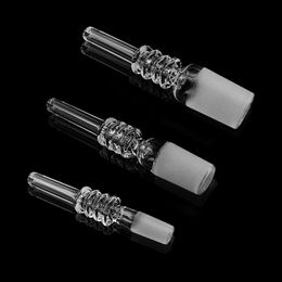 Frosted Quartz Tips Fit Smoking Accessories Nectar Collector 10mm 14mm 18mm Joint Bong Nail Tool for Glass Water Bongs Dab Oil Rigs dhgate420