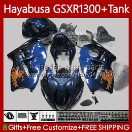 Bodywork For SUZUKI Hayabusa GSXR-1300 GSXR 1300 CC GSX-R1300 1996 2007 Bodys 74No.321 GSXR1300 1300CC 96 97 98 99 00 01 Blue orange GSX R1300 02 03 04 05 06 07 Fairing