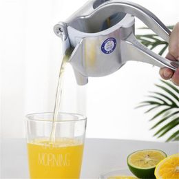 Silver Aluminium Alloy Manual Juicer Lemon Sugar Cane Juicer Home Detachable Fruit Juicer Kitchen Tool 210330