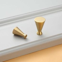 New single hole hardware thickened drawer wardrobe door handle furniture solid Chinese kitchen cabinet Brass Handle