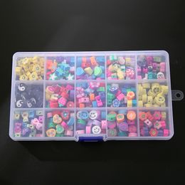 DIY colorful Polymer Clay Beads animal soft pottery beaded accessories suit with box For Jewelry Making Bracelet necklace(1suit=300p