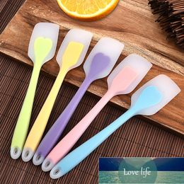 Translucent silicone pot spade cream scraper all-in-one heat-resistant cake spatula baking tool 1pcs random Colour