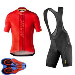 MAVIC Team Bike Cycling Short sleeve Jersey bib Shorts Set 2021 Summer Quick Dry Mens MTB Bicycle Uniform Road Racing Kits Outdoor Sportwear S21042931