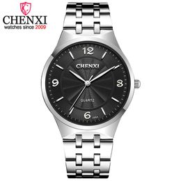 Chenxi Men Watches Business Quartz Watch Luxury Stainless Steel Band Waterproof Women Wristwatches Top Analog Clocks Relogio Q0524