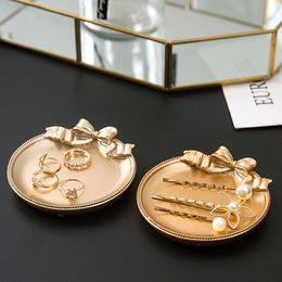[DDisplay]Resin Gloden Pendant Jewelry Tray Personalized Bracelet Holder Exquisite Earrings Display Stand Bobby pin Storage