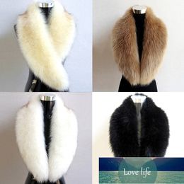 Natural Colour Faux Fur Collar Scarf Winter Big Size Scarves Warp Shawl Neck Warmer Stole Muffler with Clip Loops Factory price expert design Quality Latest Style
