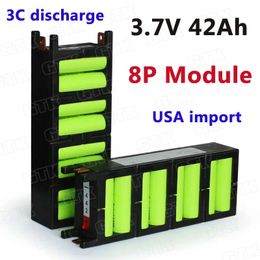 3.7v 42AH lithium ion battery 8P module for diy 12V 24V solar energy power supply (Charge Pal) Medical equipment aeromodelling