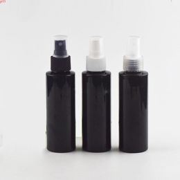 120ML empty black plastic spray bottle 4OZ Perfume Toner Cleaning Sprayer Container For Cosmetic Packinggood qty