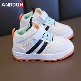 Size 21-32 Children Anti-slip Wear-resistant Casual Shoes Girls Boys Kids Soft Sole Toddler Shoes Baby Breathable Sport Sneakers G1025