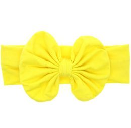 new baby hair accessory Head wrap Blended cotton fabric Headwrap Big Bow Bunny Ears head band stretchy Turban Twist flower Hairband