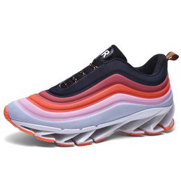 aaa+ quality Men's running shoes spring sports men white red orange grey green old daddy tide breathable casual outdoor jogging walking