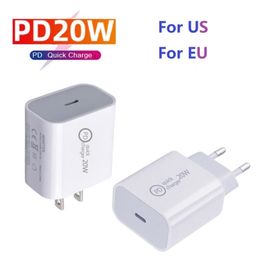 20W PD USB Wall Chargers Power Delivery Quick Charger Adapter TYPE C Plug Fast Charging TOP quality