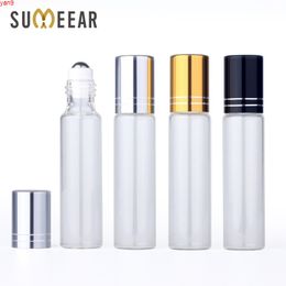 50pieces/lot 10ml Glass Essential Oil Bottle Perfume For Oils Empty Cosmetic Case With roller bottleshigh qty