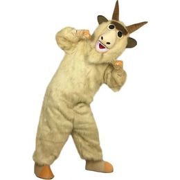 Performance Furry Goat Mascot Costumes Christmas Fancy Party Dress Cartoon Character Outfit Suit Adults Size Carnival Easter Advertising Theme Clothing