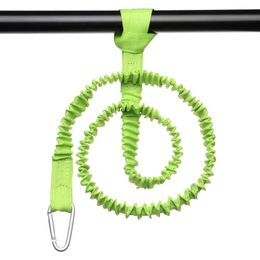 1PC Elastic Kayak Paddle Leash Adjustable With Safety Hook Fishing Rod Pole Coiled Lanyard Cord Tie Rope Rowing Boat Accessories