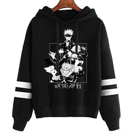 Jujutsu Kaisen Print Hoodie Women Hoodie Cool Long Sleeve Pullover Tops Harajuku Sweatshirt Clothes Y1213