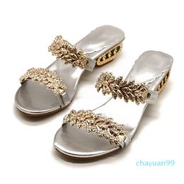 2021 Woman Slippers Elegant Bling Rhinestone Ladies Platform Sandals 2020 Summer Outside Casual Women Shoes