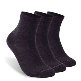 3 Pairs Athletic Running Socks, ZEALWOOD Unisex Merino Wool Anti-blister Cushion Hiking Socks