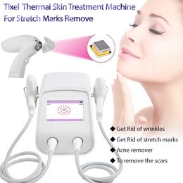 Tixel Machine With 2 Handles Thermal Fractional RF Pigment Scars Removal Stretch Marks Remove Skin Rejuvenation Beauty Equipment