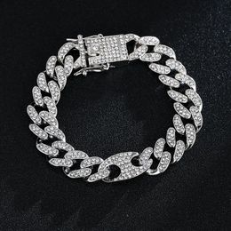 Link, Chain Emmaya Fashion Hiphop Style Shiny Zirconia Braceelt Two Colours Choice For Female Noble Party Decoration Fine Jewellery