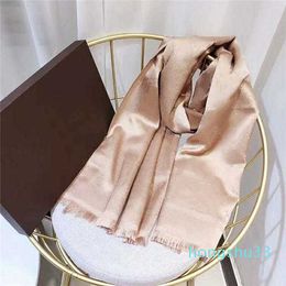 womens silk scarf gold wire fashion Unisex Man Women 4 Season Shawl Letter Scarves Size 180x90cm With box option 9 Color