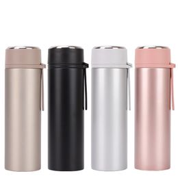 450ml Vacuum Bottle with Tea Infuser Stainless Steel Double Wall Insulated Water Bottles