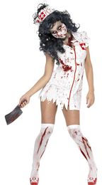 Bloody Mary Nurse Devil Costume Halloween Theme Costume Halloween Cosplay Costumes Dress Clothes Scary Womens Halloween Party Costume 5517