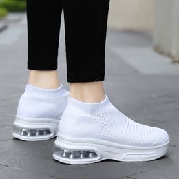 Good Sneaker Women's mesh breathable shoes student casual women white purple black pink lightweight cushion running soft bottom socks