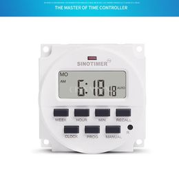 relay timer switch Canada - Timers DHL 100 PCS 15.98 Inch Digital 220v 110v 24v 12v Ac 7 Days Programmable Timer Switch With Ul Listed Relay Inside Tm618n