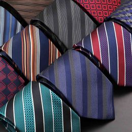 DQT New Fashion Jacquard Pin Dot Necktie Business Prom Party Classic Men's Tie 