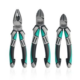 ELECALL Wire cutter pliers 6" 7" Diagonal pliers cutting nipper wire stripper plier hand tools for cable cutters electrical 211110
