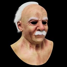 Other Event & Party Supplies The Old Man's Face Wigs Mask Halloween Fashion Cosplay Anime For Man With Eye Shield A5