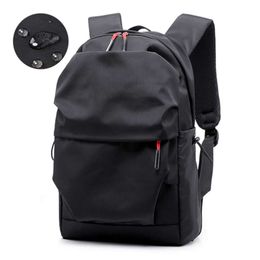 Multifunction Waterproof Backpack Men Luxury Student School Bags Notebook Backpacks Casual Pleated 15.6 Inch Laptop Bag For Men 210929