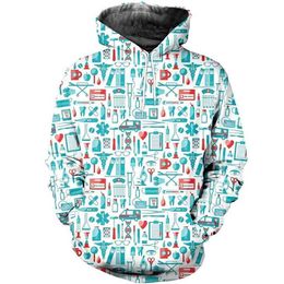 est nurse 3D Printed Men Women Hoodie Unisex Sweatshirt Zipper Pullover Casual Tops Streetwear Jacket N-789 210813