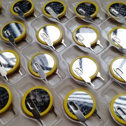 CR2032 Button cell Battery with 2 Pin Tabs Vertical mount through hole type for PCB Games