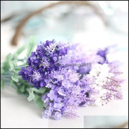 Decorative Festive Party Supplies Home Gardendecorative Flowers & Wreaths Head Of Lavender False Tracery Wall Road Led Simulation Flower Who