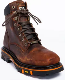 Mens Handmade PU Brown Round Head Lace-up High-top Low-heel Non-slip Comfortable and Fashionable Casual Short Boots XM224