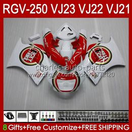 Lucky Strike OEM Body For SUZUKI RVG250 250CC VJ 23 RGV250 SAPC VJ23 Cowling RGV-250CC 1997 1998 Bodywork 107HC.67 RGVT-250 RGVT RGV 250 CC RGV-250 Panel 97 98 Fairing Kit