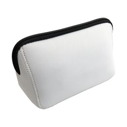 10pcs Cosmetic Bags Sublimation DIY White Blank Neoprene Waterproof Large Capacity Makeup Bag