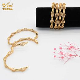 Aniid Bangle Bracelet Set Women Chakra Jewelry Coupl Sublimation Ladies Gold Filled 24k Mom Engraving Fashion Brass Girls India Q0717