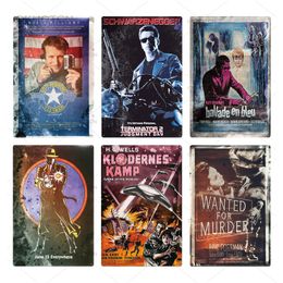 2022 Classic Movie Metal Tin Sign Plaque Iron Painting Vintage Film Star Metal Poster Wall Decor for Bar Pub Man Cave Decorative Plate