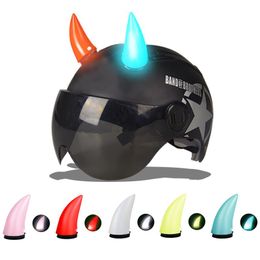 Helmet Horn Quick-release Luminous Type-C Charging Motorcycle Helmet Decoration 