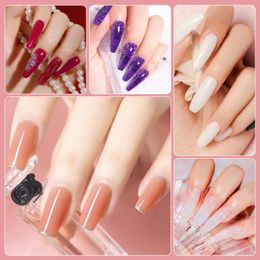 polygel nails UK - Nail Gel 30ML 15ML Poly Acrylic For Manicure Extension 15 Colors Polygels Nails Art Painting Polish GUM