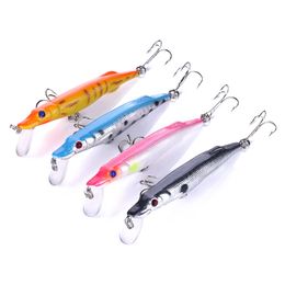 HENGJIA 80pcs 9CM/3.54in 6.1G Crocodile Fish lures tackle Crankbait Lure minnow wholesale perch fishing Bait