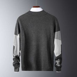 Fashion Men Sweaters 2021 Autumn Winter Pullovers Casual Slim Cotton Knitted Mens O Neck Male Brand Clothing Knitwear Y0907