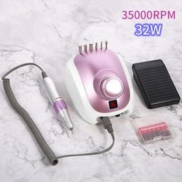 35000RPM Electric Drill Machine Milling Cutter Remove Polish For Manicure Pedicure Nail Art Tools
