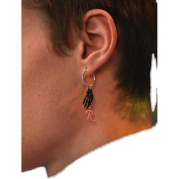 21SS raf Simons Ghost claw R letter Fashion Dangle Earrings men and women Hip hop street style fashion accessories