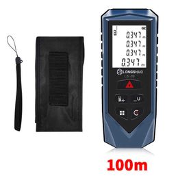 LONGSHUO Laser Distance Metre Digital 50m 70m 100m Rangefinder laser tape range finder Distance Measure Device Measuring Tool 210719