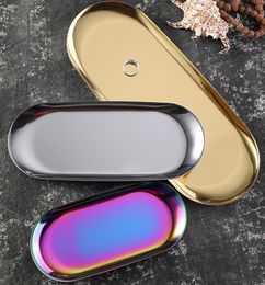 Wholesale Metal Rolling Tray Smoking Accessories Cigarette Herb Tobacco Grinder Plate 3 Colours There Sizes For Heated cake Jewellery towel dessert items storage