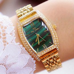 Reloj Mujer Woman Watches Famous Brand Small Green Female Wristwatches Elegant Dress Watch For Women Montre Femme 210527